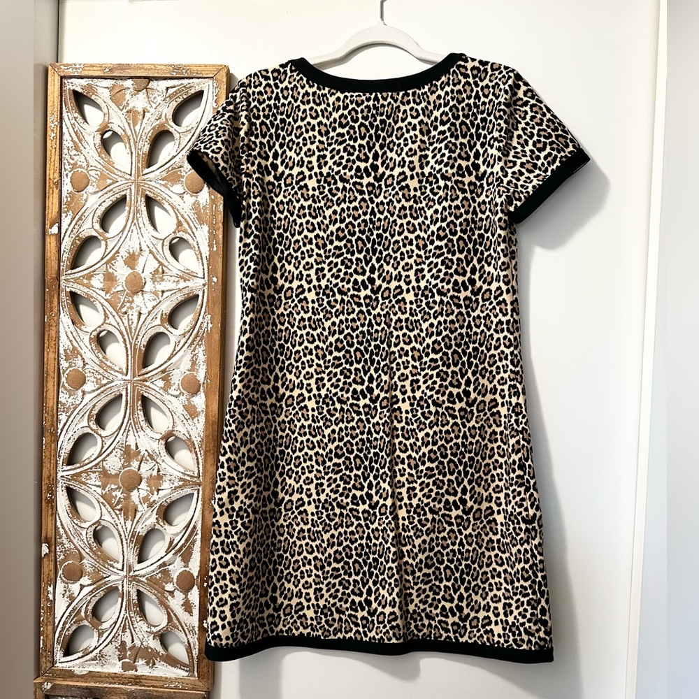 NWT Jude Connally Parker Mini Leopard Camel Dress Size S $198 - Picture 11 of 13